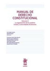 Manual De Derecho Constitucional. Volumen Ii