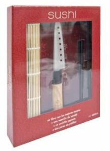 Kit Sushi (incluye Cuchillo Japones, Esterilla De Bambu, Dos Pare S De Palillos)