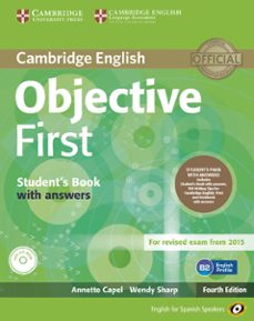 Objective First For Spanish Speakers Self-study Pack (student's Book With Answers, Class Cds (3)) 4th Edition
