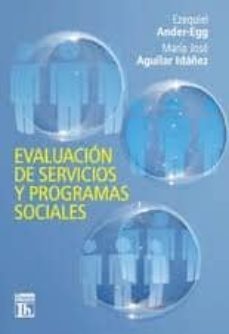 Evaluacion De Servicios Y Programas Sociales